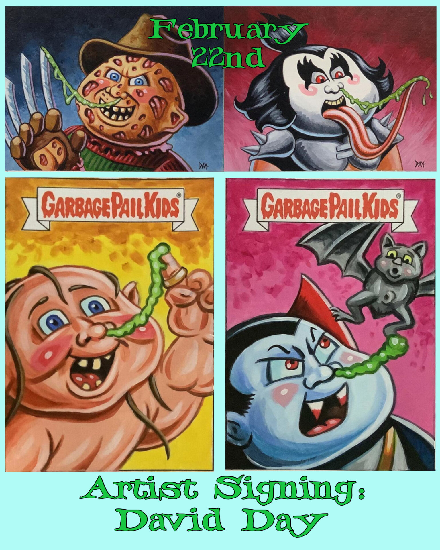 David Day Garbage Pail Kids Signing