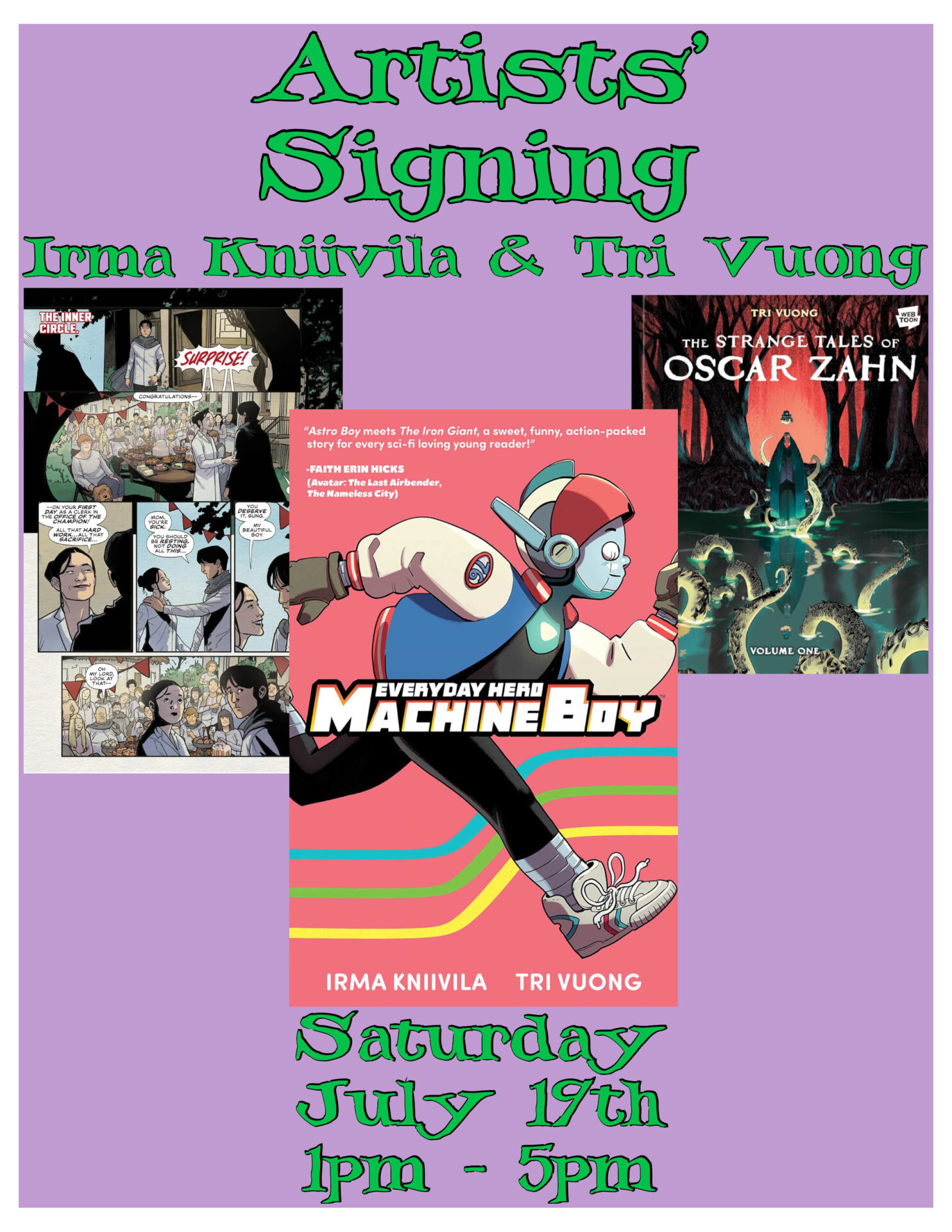 Artists Signing – Irma Kniivila & Tri Vuong