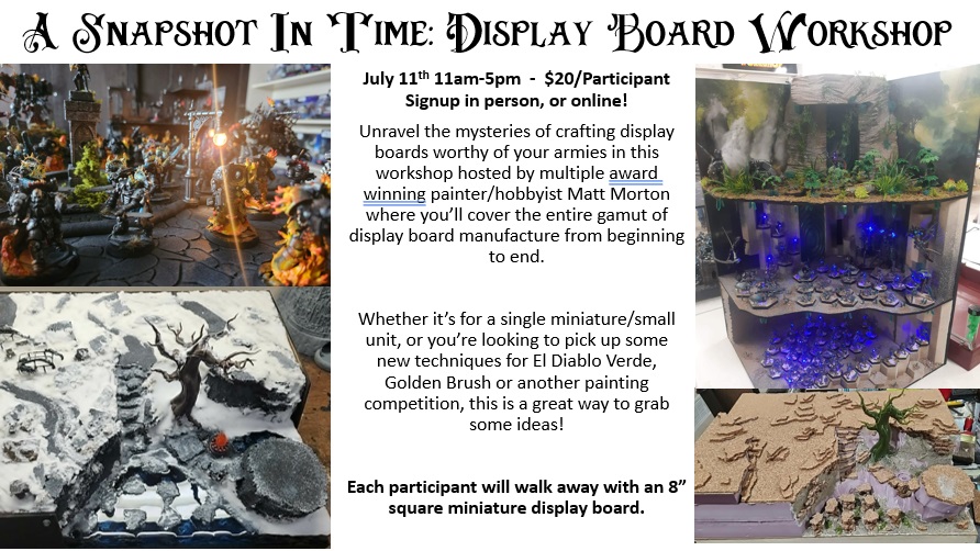 A Snapshot in Time: Display Board Workshop